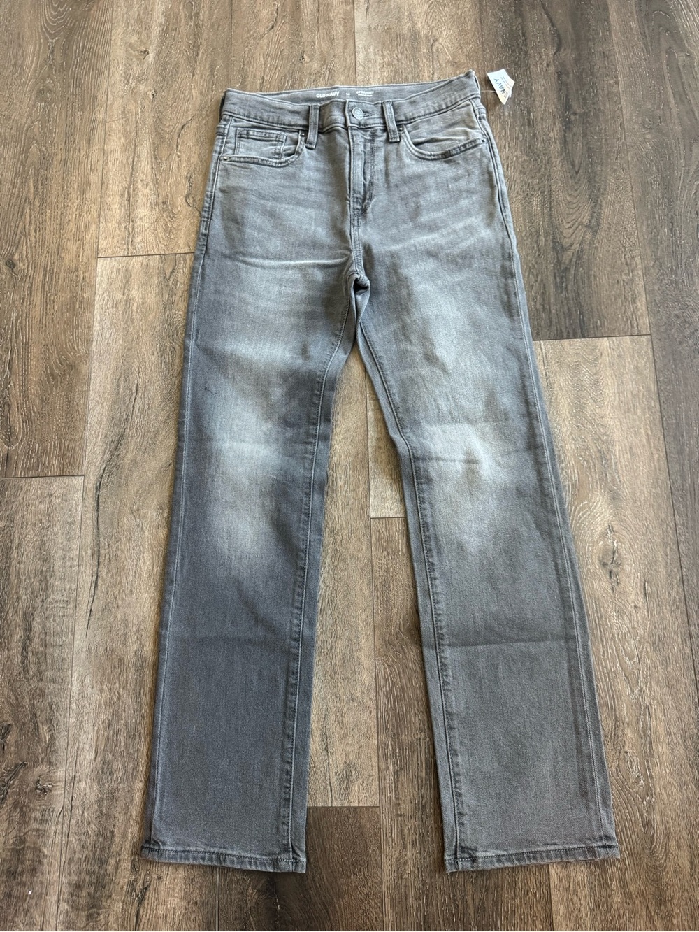Old Navy Boy’s Straight Gray Denim Jeans Size 14
